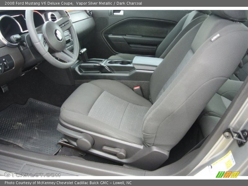 Vapor Silver Metallic / Dark Charcoal 2008 Ford Mustang V6 Deluxe Coupe