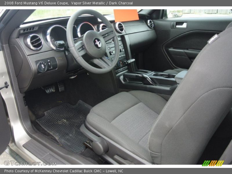 Vapor Silver Metallic / Dark Charcoal 2008 Ford Mustang V6 Deluxe Coupe