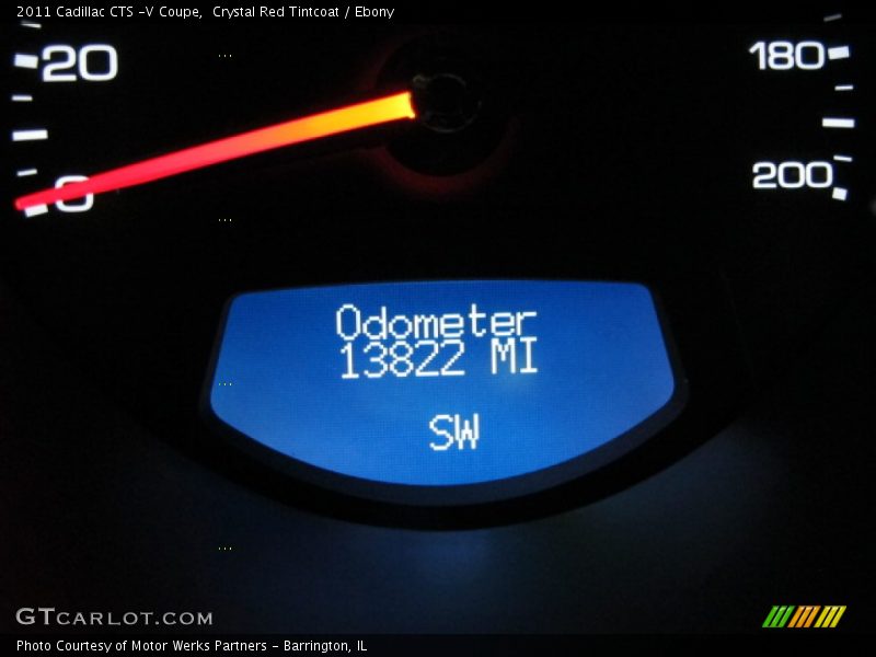 Crystal Red Tintcoat / Ebony 2011 Cadillac CTS -V Coupe