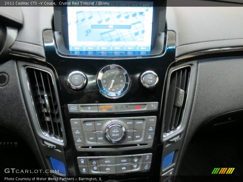 Controls of 2011 CTS -V Coupe