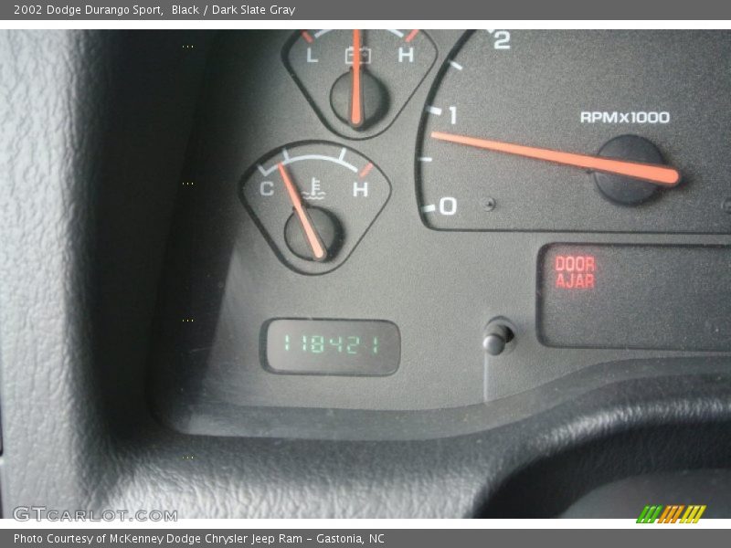 Black / Dark Slate Gray 2002 Dodge Durango Sport
