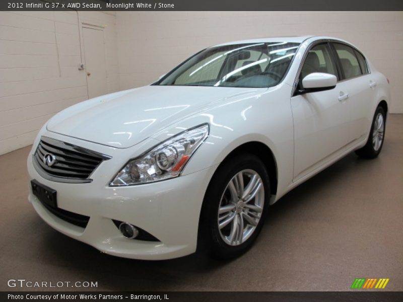 Front 3/4 View of 2012 G 37 x AWD Sedan