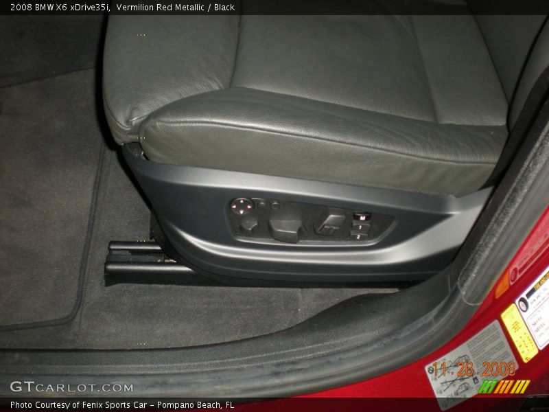 Vermilion Red Metallic / Black 2008 BMW X6 xDrive35i