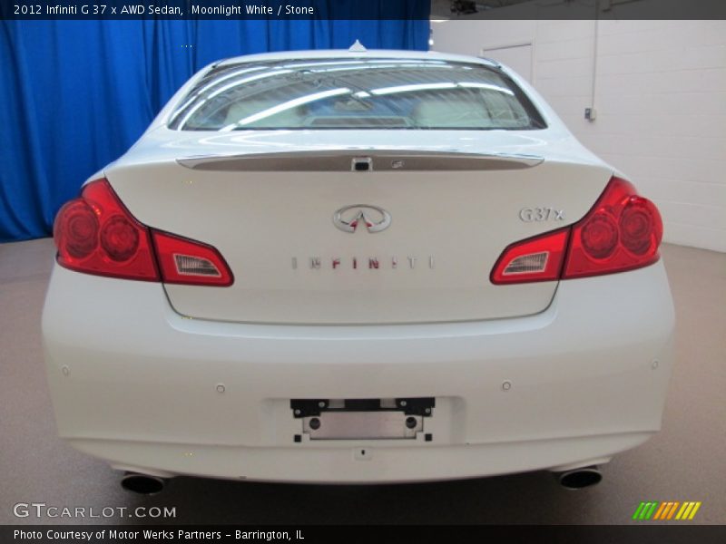 Moonlight White / Stone 2012 Infiniti G 37 x AWD Sedan
