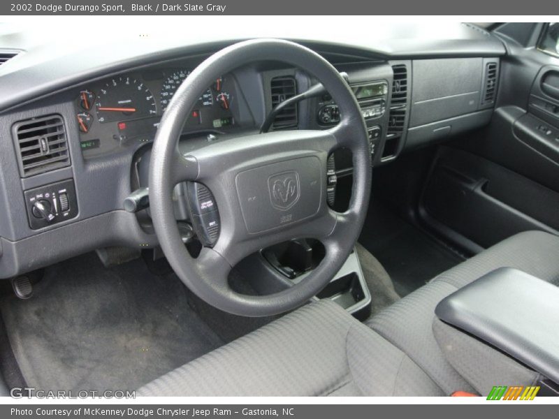 Black / Dark Slate Gray 2002 Dodge Durango Sport