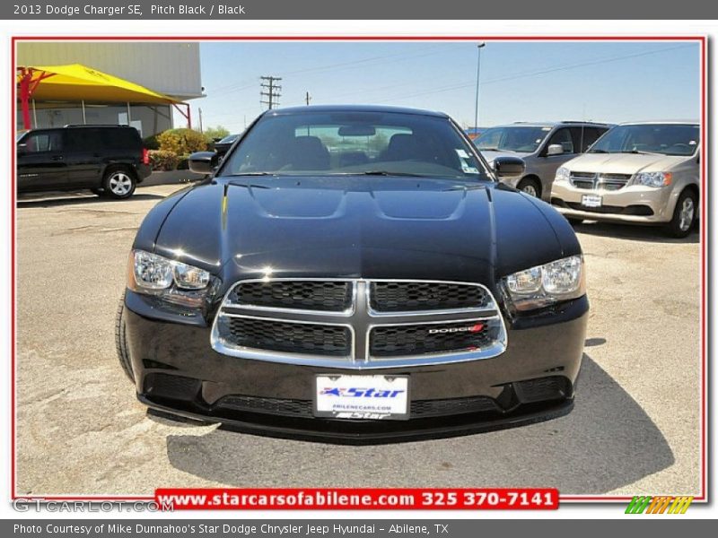 Pitch Black / Black 2013 Dodge Charger SE