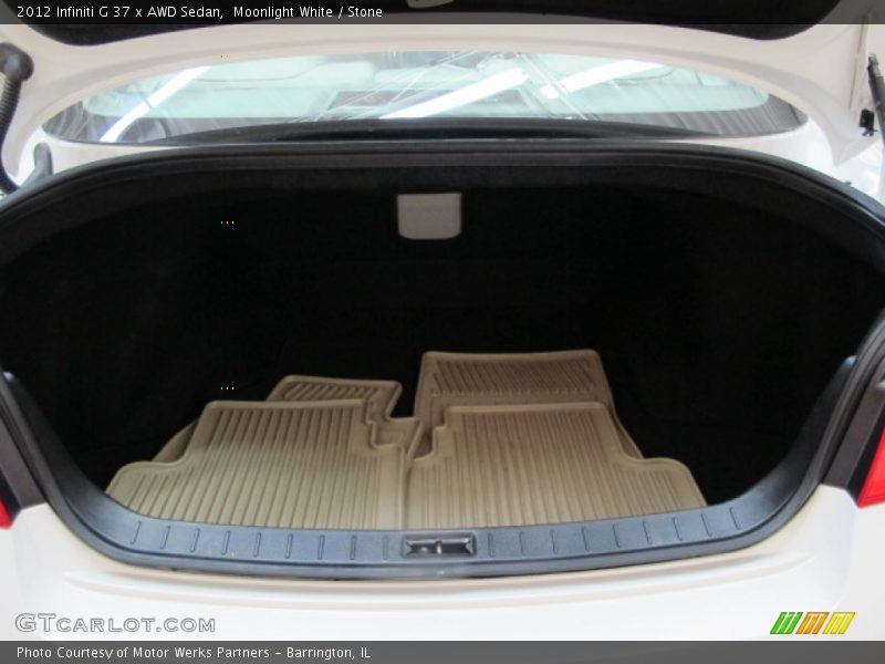 Moonlight White / Stone 2012 Infiniti G 37 x AWD Sedan