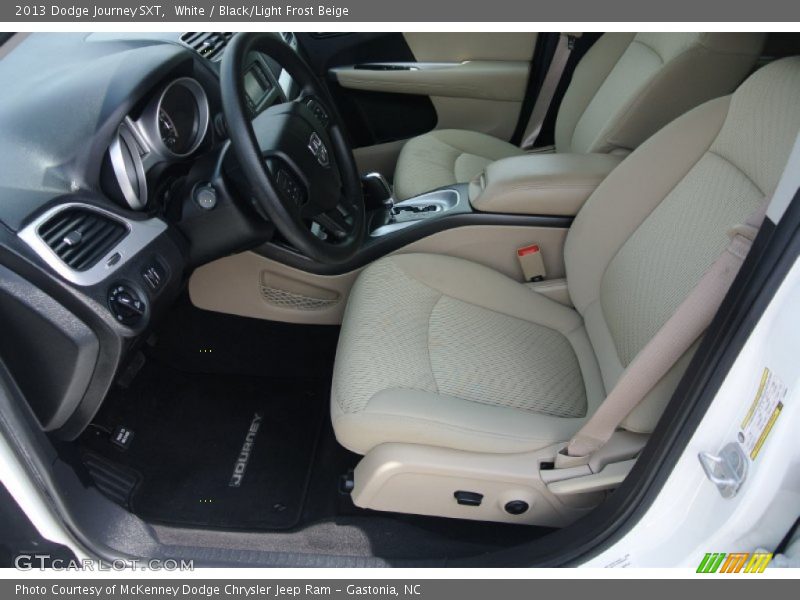 White / Black/Light Frost Beige 2013 Dodge Journey SXT