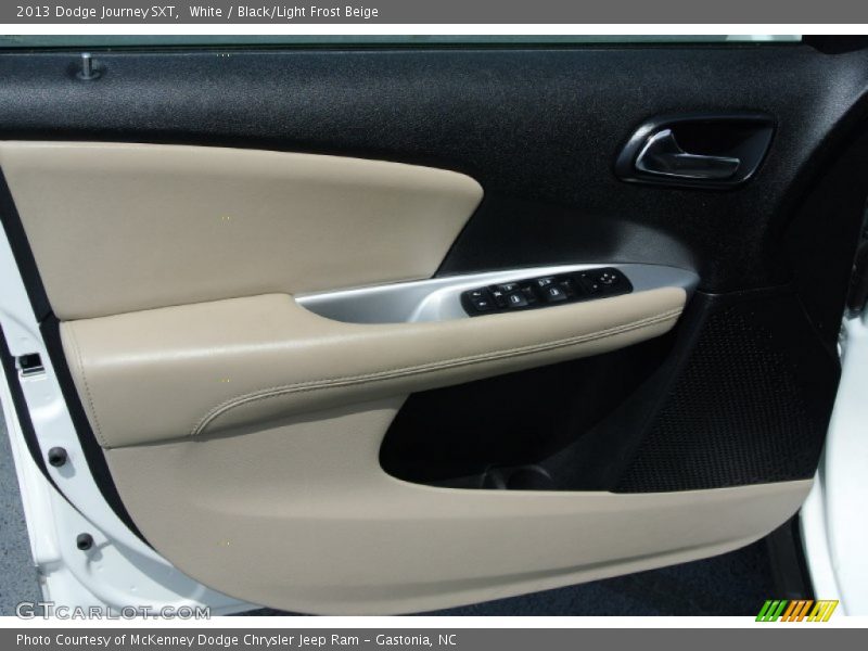 White / Black/Light Frost Beige 2013 Dodge Journey SXT