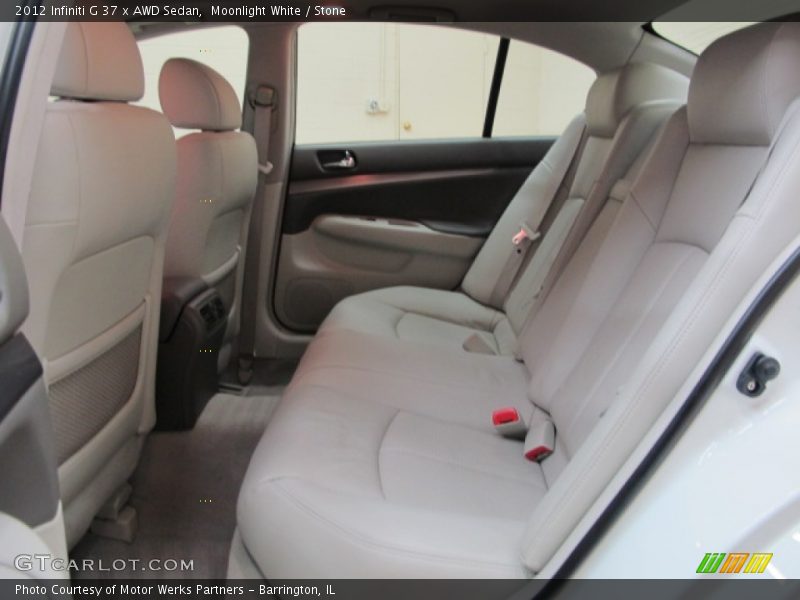 Rear Seat of 2012 G 37 x AWD Sedan