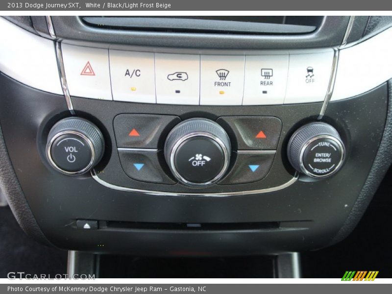 White / Black/Light Frost Beige 2013 Dodge Journey SXT