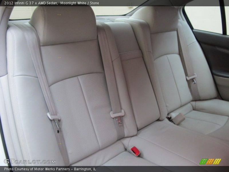 Moonlight White / Stone 2012 Infiniti G 37 x AWD Sedan