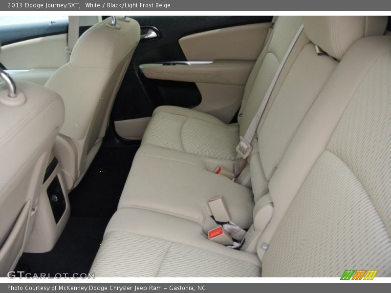 White / Black/Light Frost Beige 2013 Dodge Journey SXT