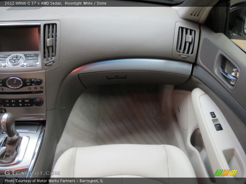 Moonlight White / Stone 2012 Infiniti G 37 x AWD Sedan