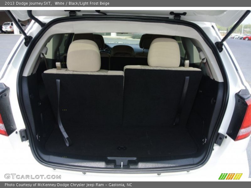 White / Black/Light Frost Beige 2013 Dodge Journey SXT
