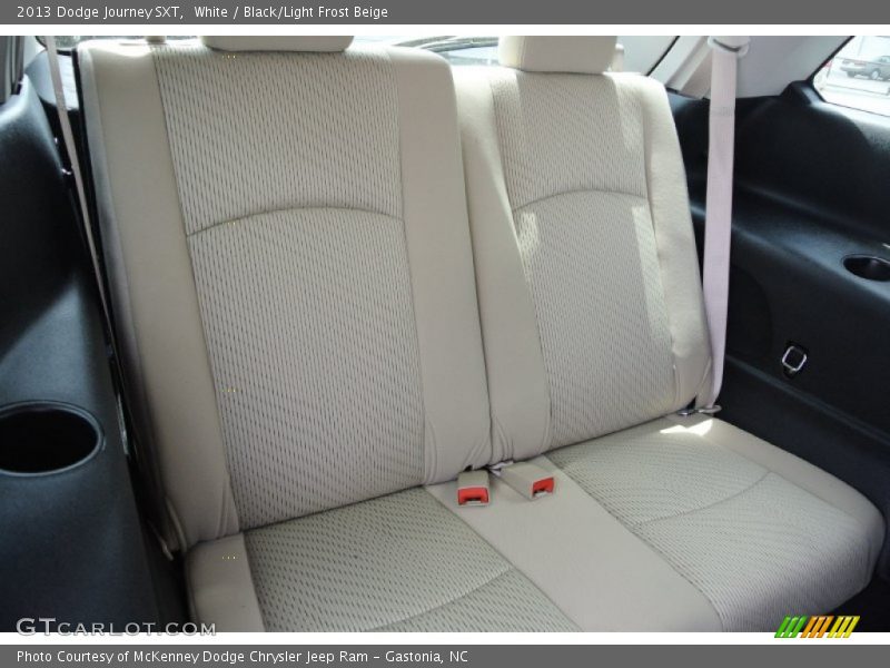 White / Black/Light Frost Beige 2013 Dodge Journey SXT