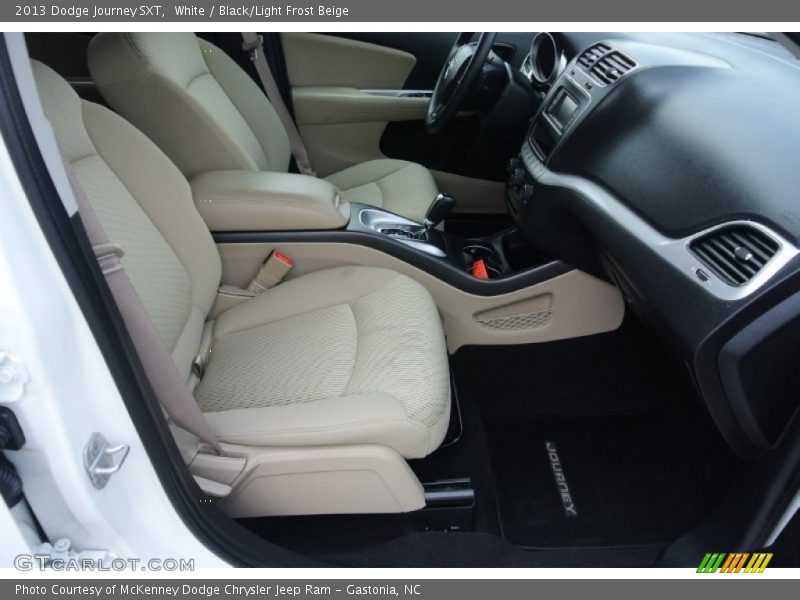 White / Black/Light Frost Beige 2013 Dodge Journey SXT