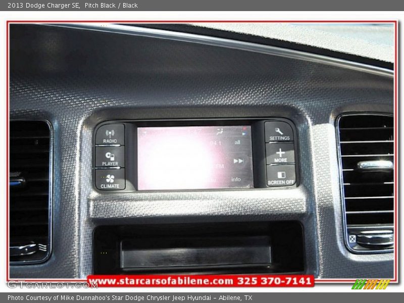 Pitch Black / Black 2013 Dodge Charger SE