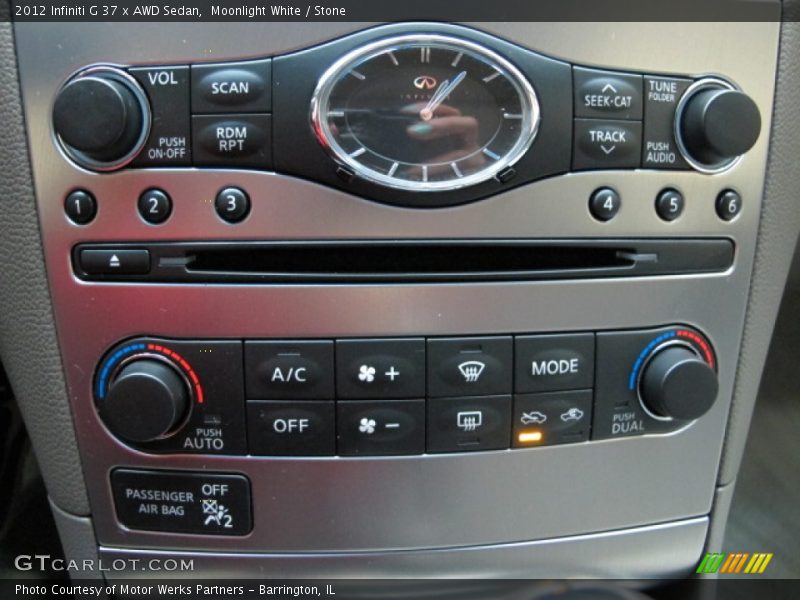 Moonlight White / Stone 2012 Infiniti G 37 x AWD Sedan
