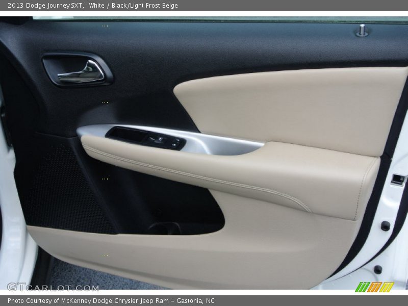 White / Black/Light Frost Beige 2013 Dodge Journey SXT