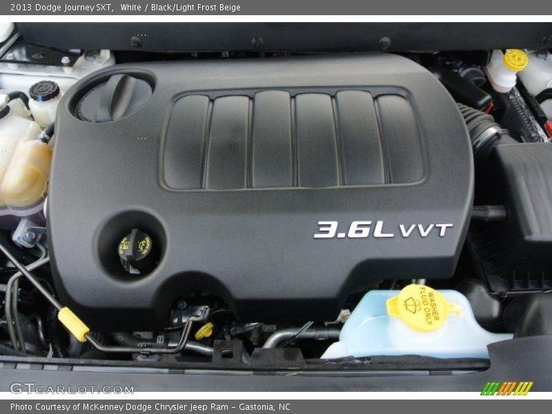 White / Black/Light Frost Beige 2013 Dodge Journey SXT