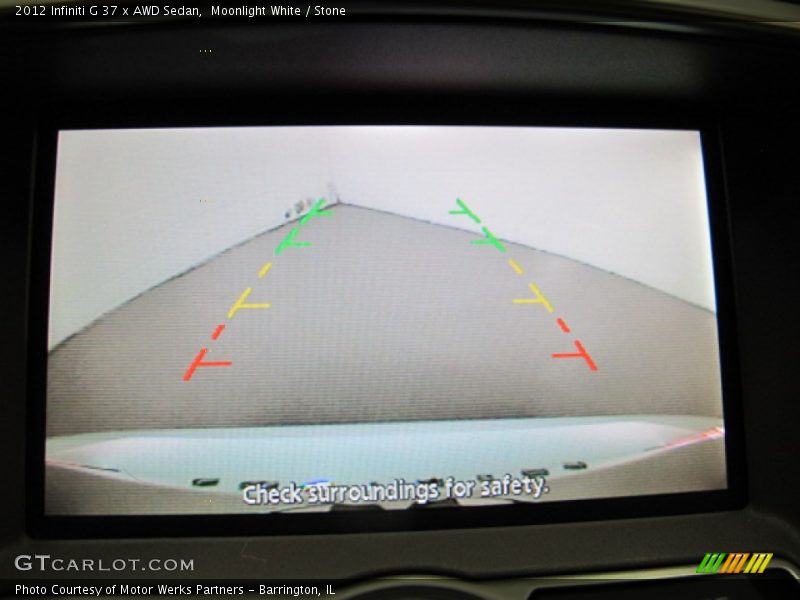 Moonlight White / Stone 2012 Infiniti G 37 x AWD Sedan