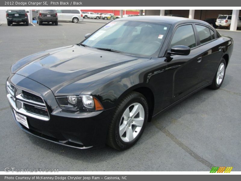 Pitch Black / Black 2012 Dodge Charger SE