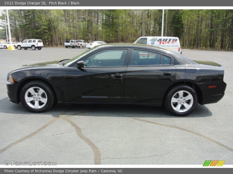 Pitch Black / Black 2012 Dodge Charger SE