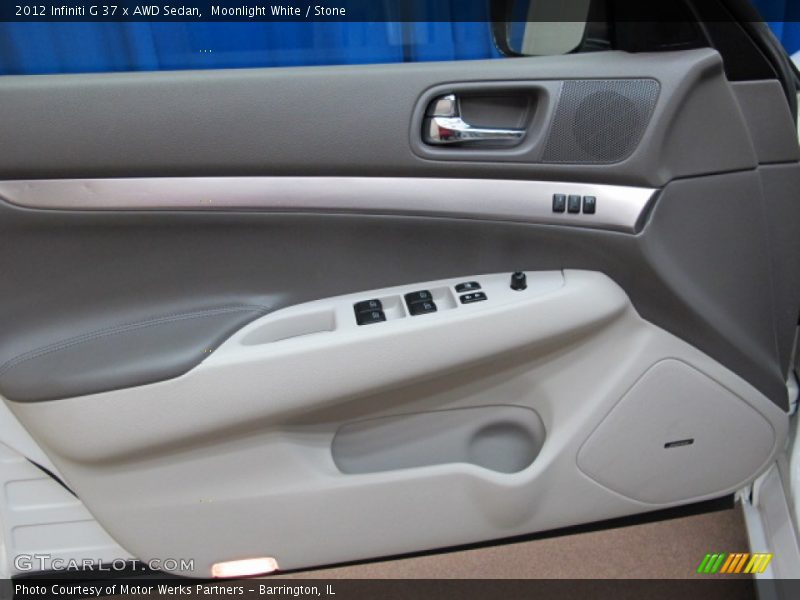 Moonlight White / Stone 2012 Infiniti G 37 x AWD Sedan