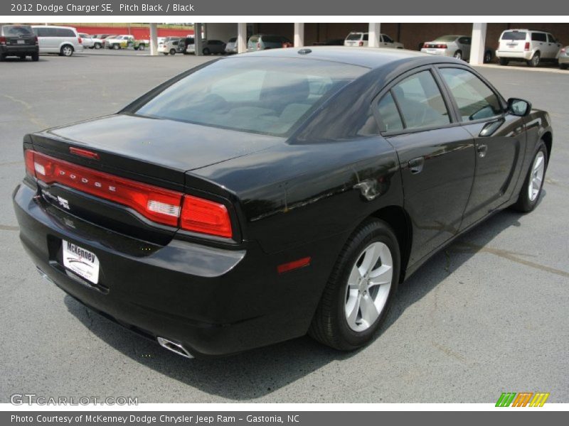Pitch Black / Black 2012 Dodge Charger SE