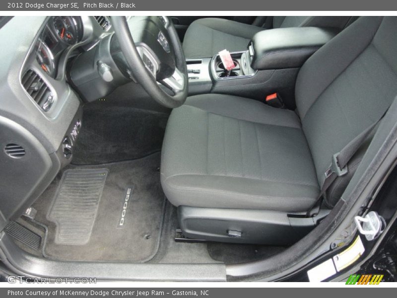 Pitch Black / Black 2012 Dodge Charger SE