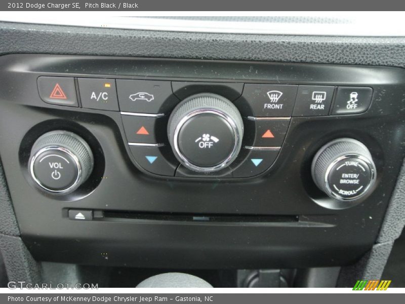 Pitch Black / Black 2012 Dodge Charger SE