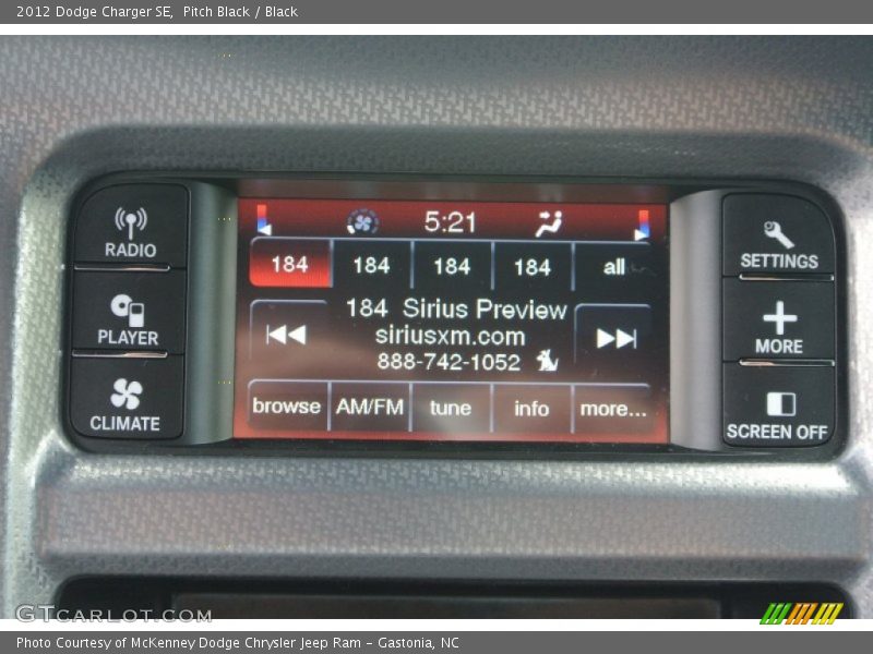 Pitch Black / Black 2012 Dodge Charger SE