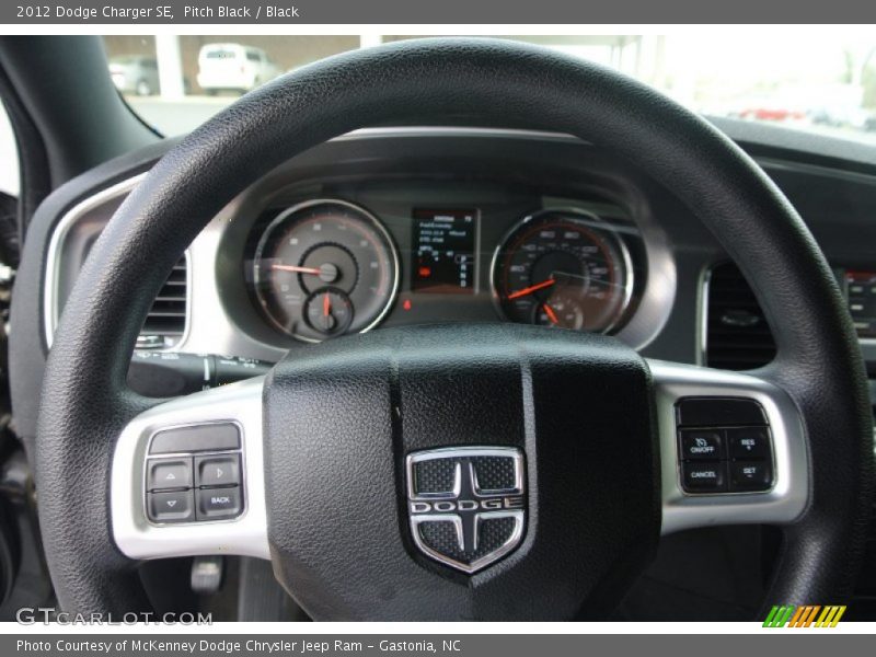 Pitch Black / Black 2012 Dodge Charger SE