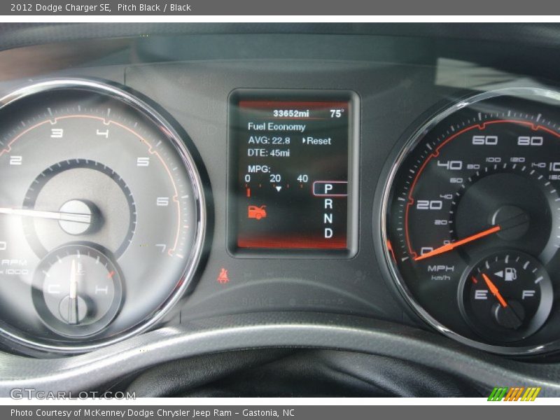 Pitch Black / Black 2012 Dodge Charger SE