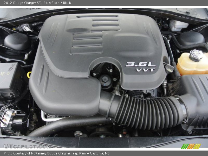 Pitch Black / Black 2012 Dodge Charger SE