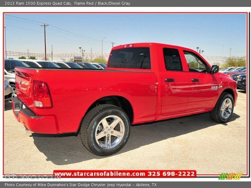 Flame Red / Black/Diesel Gray 2013 Ram 1500 Express Quad Cab