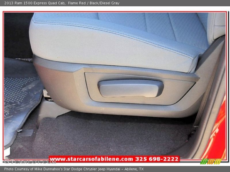Flame Red / Black/Diesel Gray 2013 Ram 1500 Express Quad Cab
