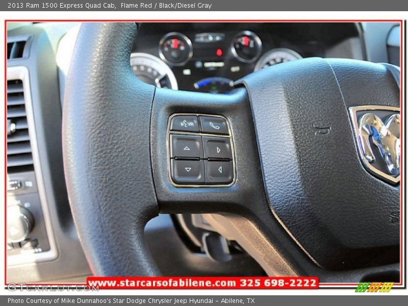 Flame Red / Black/Diesel Gray 2013 Ram 1500 Express Quad Cab