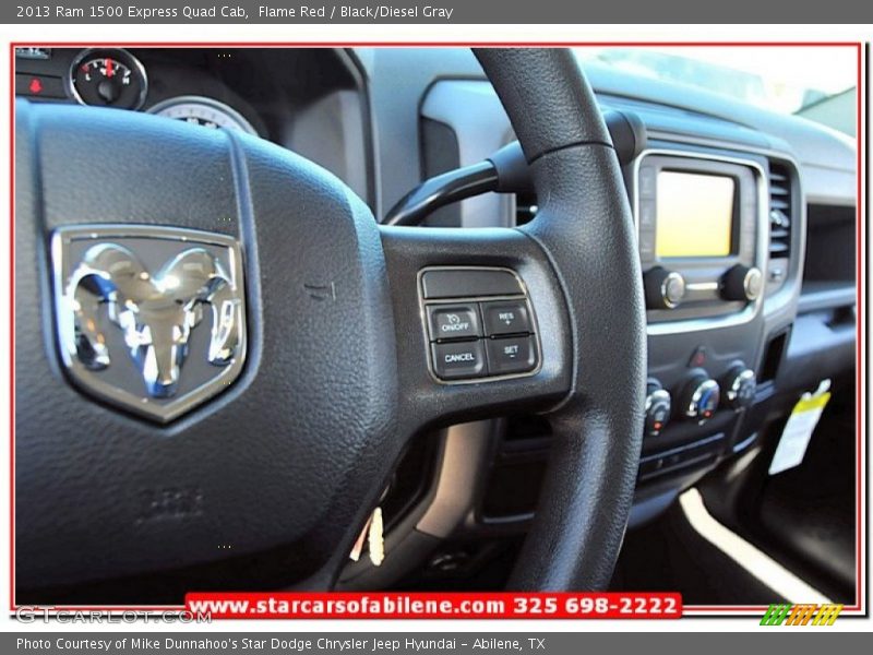 Flame Red / Black/Diesel Gray 2013 Ram 1500 Express Quad Cab