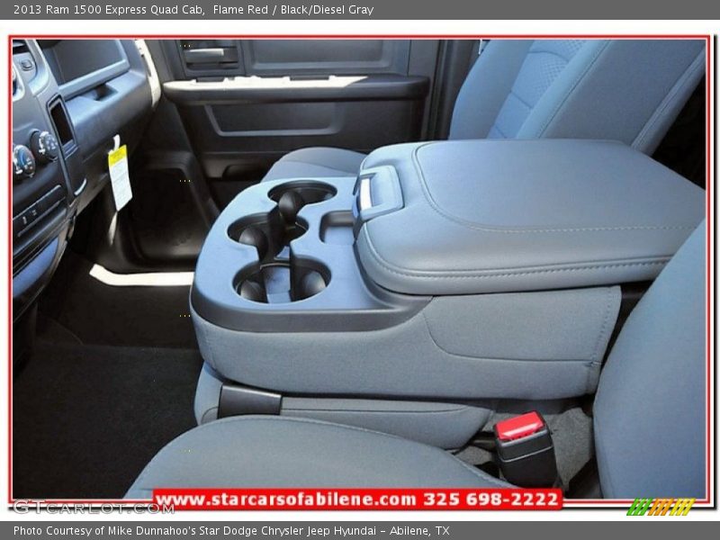 Flame Red / Black/Diesel Gray 2013 Ram 1500 Express Quad Cab