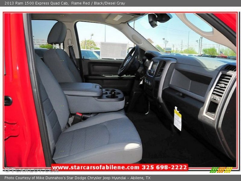 Flame Red / Black/Diesel Gray 2013 Ram 1500 Express Quad Cab