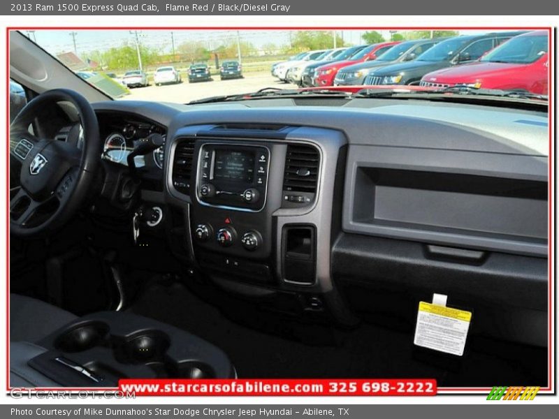 Flame Red / Black/Diesel Gray 2013 Ram 1500 Express Quad Cab