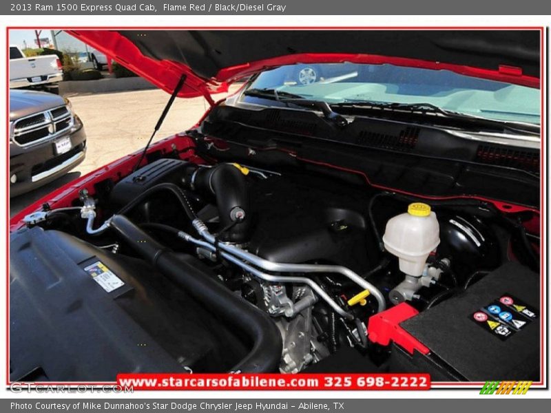 Flame Red / Black/Diesel Gray 2013 Ram 1500 Express Quad Cab