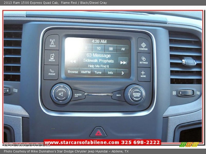 Flame Red / Black/Diesel Gray 2013 Ram 1500 Express Quad Cab