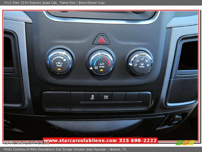 Flame Red / Black/Diesel Gray 2013 Ram 1500 Express Quad Cab