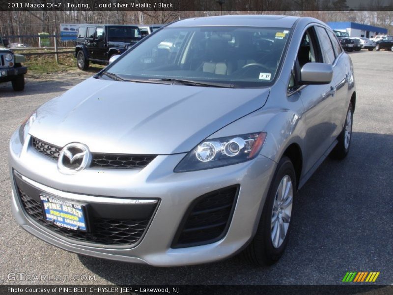 Liquid Silver Metallic / Black 2011 Mazda CX-7 i Touring