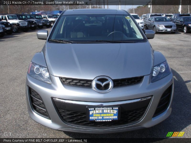 Liquid Silver Metallic / Black 2011 Mazda CX-7 i Touring