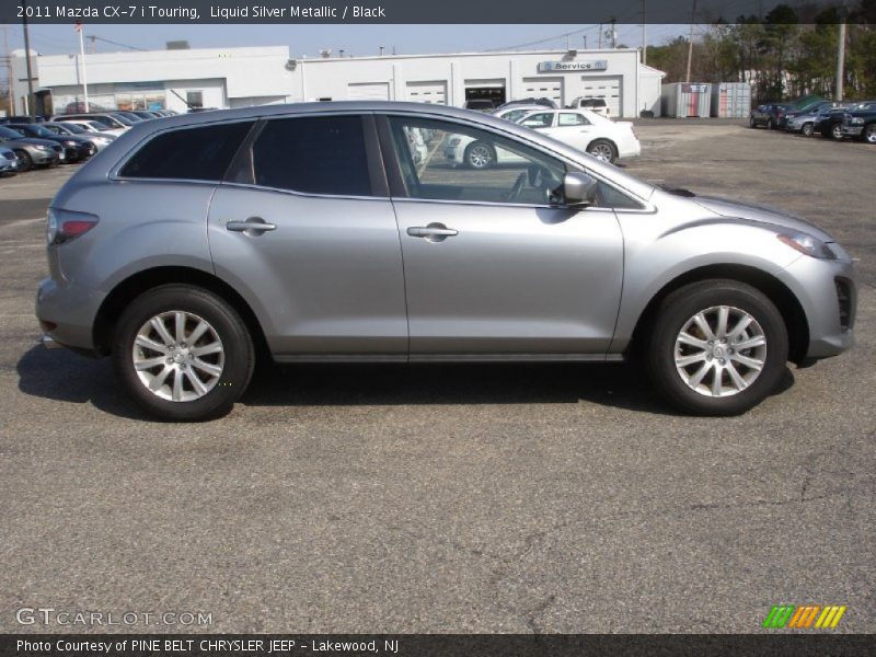 Liquid Silver Metallic / Black 2011 Mazda CX-7 i Touring