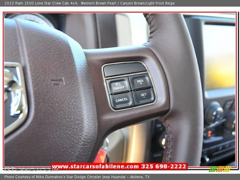 Western Brown Pearl / Canyon Brown/Light Frost Beige 2013 Ram 1500 Lone Star Crew Cab 4x4